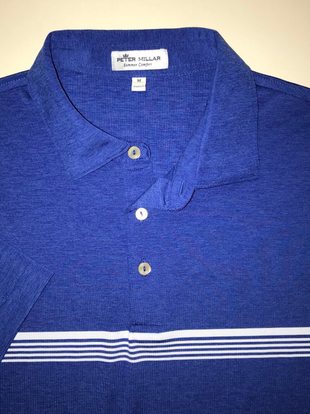 Men's Peter Millar Summer Comfort  Short Sleeve Polo-Size M